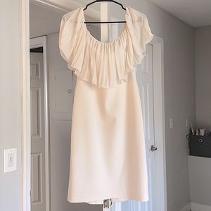 White off-shoulder dress (Vince Camino)